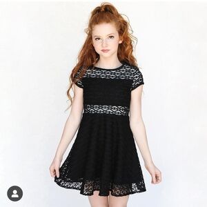 Sally Miller Black and White Fit and Flare Dress